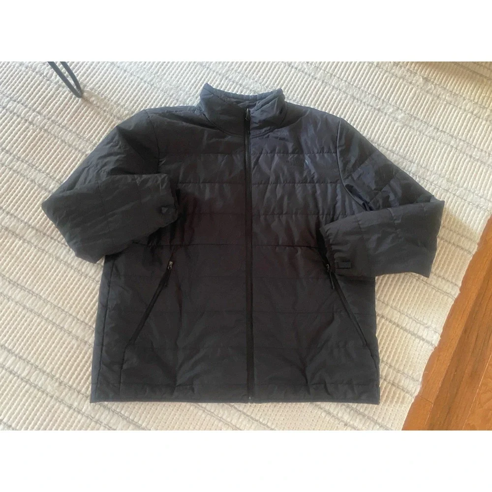 The North Face Men's XXL Full Zip Lightweight Puffer Jacket Black